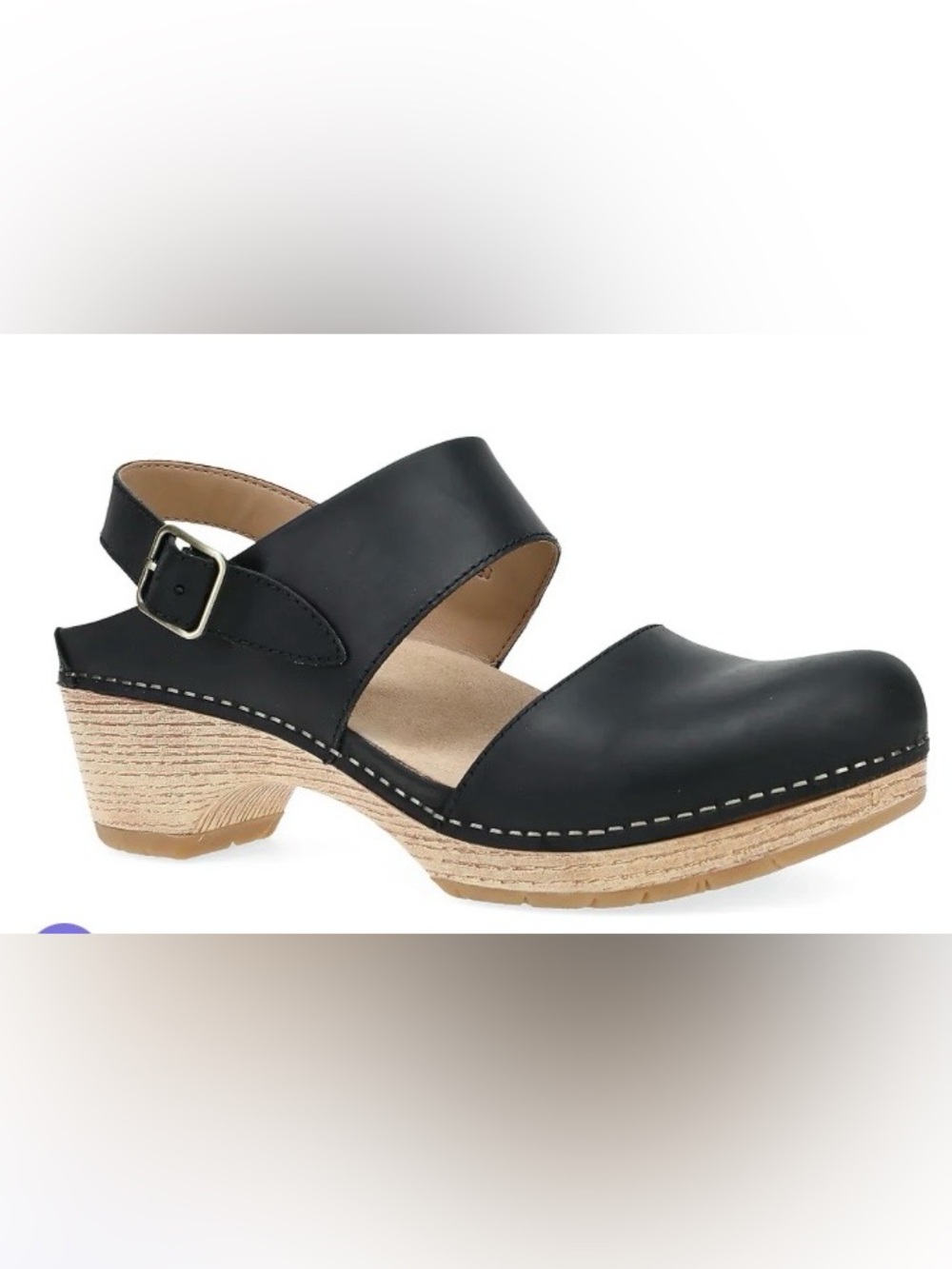 Dansko Lucia Leather Two-Strap Clog Sandal Women's Size 42 (11.5)